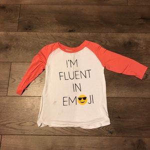 Emoji elbow long shirt